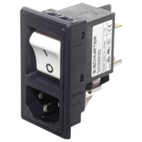 Schurter 3-109-716 Apparaatstekker (koud) Stekker, recht Totaal aantal polen: 3 10 mA Zwart 1 stuk(s) - thumbnail