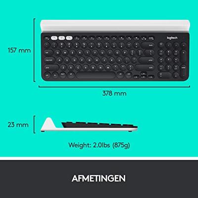 Logitech K780 toetsenbord Draadloos Zwart - thumbnail