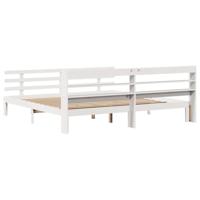 Bedframe met hoofdeinde zonder matras 180x200 cm wit - thumbnail