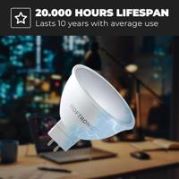 10x LED GU5.3 Spot - 4,3 Watt 400 lumen - 4000K Neutraal wit licht - 12v - Vervangt 50 Watt - MR16 LED Spot - thumbnail