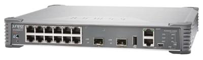 Juniper EX Series EX2300-C-12P - Commutateur - C3 - Géré - 12 x 10/100/1000 (PoE+) + 2 x Gigabit SFP / 10 Gigabit SFP+ - Montable sur Rack - PoE+ (124 W)