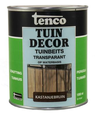 Tuindecor transparant kastanjebruin 1l verf/beits Tenco - Tenco Tuindecor transparant kastanjebruin 1l verf/beits Tenco - Tenco