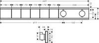 Hansgrohe RainSelect thermostaat inbouw voor 5 functies, mat wit - thumbnail
