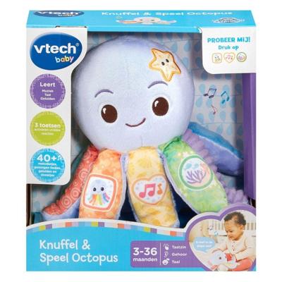 VTech Baby Knuffel en Speel Octopus + Licht en Geluid