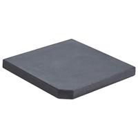 VidaXL Parasolvoetplaat vierkant 25 kg graniet zwart - thumbnail
