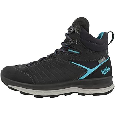 Hanwag Blueridge Lady Es Dames Hoge Wandelschoen Asphalt/Ocean 5