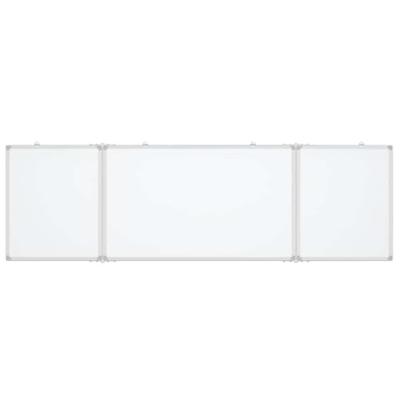 Whiteboard magnetisch inklapbaar 200x60x1,7 cm aluminium