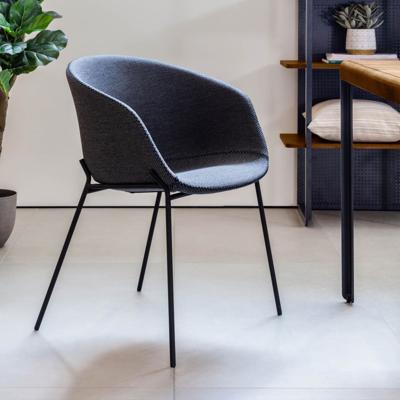 Kave Home Eetkamerstoel Yvette Stof - Donkergrijs Kave Home Eetkamerstoel Yvette Stof - Donkergrijs