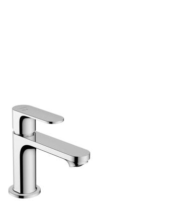 Hansgrohe Wastafelmengkraan Rebris S Eengreeps 80 CoolStart EcoSmart+ Met Trekwaste Chroom