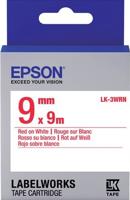 Epson C53S653008 Rood op wit labelprinter-tape - thumbnail