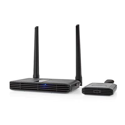 Nedis Draadloze HDMI-Zender | Wi-Fi | 2400-5000 MHz | 30 m (gezichtsveld) | Maximale resolutie: Full HD 1080p | 1.65 Gbps | IR Return-functie | Grijs
