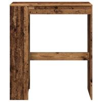 Bartafel met rekken 90x40x103,5 cm bewerkt hout oud houtkleurig - thumbnail