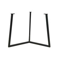 Stalen salononderstel zwart rond ø 50 cm en hoogte 36 cm (2 x 2 cm) - thumbnail