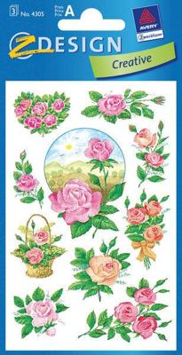 Avery av-4305 papieretiket z-design creative pakje a 3 vel rozen