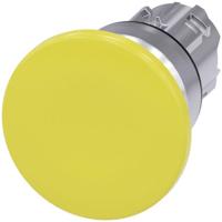 Siemens 3SU10501BD300AA0 3SU1050-1BD30-0AA0 Paddenstoelknop Metalen frontring, Hoogglans Knop Zilver, Geel 1 stuk(s) - thumbnail