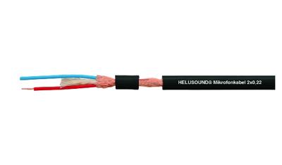 HELU 400038 Microfoonkabel 2 x 0.22 mm² Zwart 1000 m