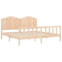 Bedframe zonder matras massief grenenhout 200x200 cm - thumbnail