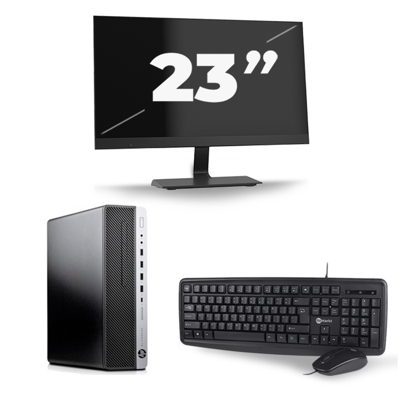 HP EliteDesk 800 G3 SFF - Intel Core i7-6e Generatie - 16GB RAM - 256GB SSD - Windows 11 + 1x 23 inch Monitor HP EliteDesk 800 G3 SFF - Intel Core i7-6e Generatie - 16GB RAM - 256GB SSD - Windows 11 + 1x 23 inch Monitor