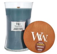 WoodWick large candle evergreen cashmere - thumbnail