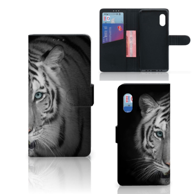 Samsung Xcover Pro | Telefoonhoesje | Met pasjeshouder | Tijger