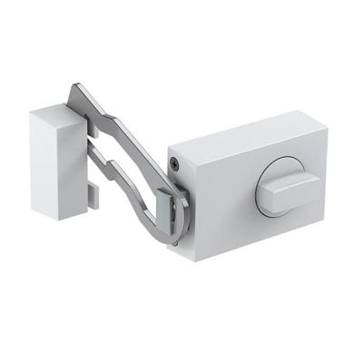 Basi 1302-0201 Extra deurslot met vergrendelbeugel Wit (glanzend)