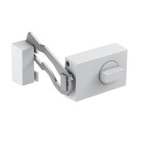 Basi 1302-0201 Extra deurslot met vergrendelbeugel Wit (glanzend) - thumbnail