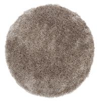 MUST Living Rond Vloerkleed 'Crown' 150cm, kleur Bruin - thumbnail