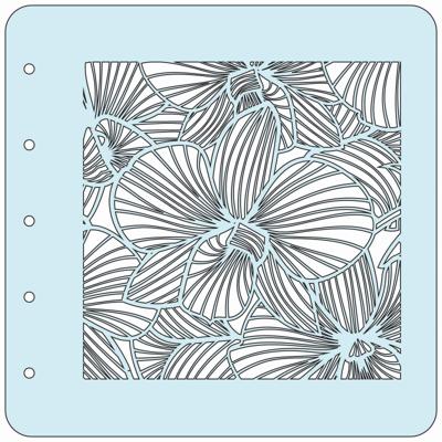 Nellie's Choice • various a6 stencil flower-3