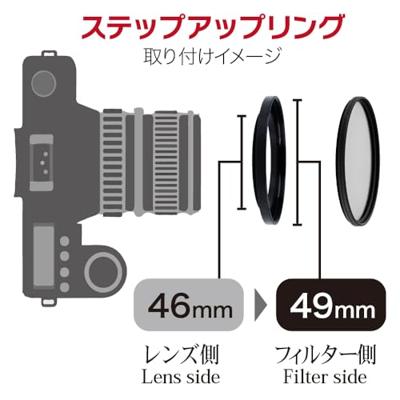 Marumi step-up ring lens 46 mm naar accessoire 49 mm