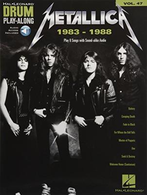 Hal Leonard Drum Play-Along Metallica 1983-1988 drumboek