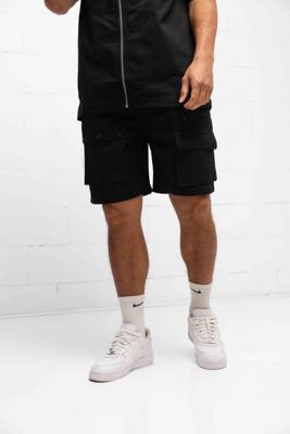 Off The Pitch Utility Cargo Shorts Heren Zwart - Maat S - Kleur: Zwart | Soccerfanshop