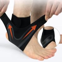 2 PC's Sport Ankle Support elastische hoge bescherming sport enkel apparatuur veiligheid uitgevoerd basketbal Ankle Brace ondersteuning Size:M(Right - thumbnail
