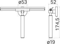 Wisserset Haceka Kosmos met Ophanging Chroom Haceka - thumbnail