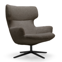 Bijzetfauteuil X-110 Grijs Stof - thumbnail