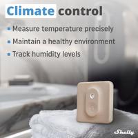 Shelly Shelly BLU H&T Mocha Temperatuursensor en luchtvochtigheidssensor Bluetooth - thumbnail