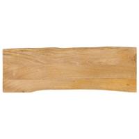 Tafelblad met natuurlijke rand 110x40x3,8 cm massief mangohout - thumbnail