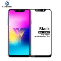 PINWUYO 9H 2.5D Full Screen Tempered Glass Film For LG W10(Black) - thumbnail