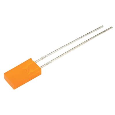 Kingbright Bedrade LED Amber Rechthoekig 2 x 5 mm 5 mcd 110 ° 30 mA 2 V