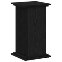 VidaXL Plantenstandaard zwart eiken 33 x 33 x 60 cm bewerkt hout - thumbnail