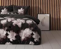 Sleeptime Dark Flower Zwart 240 x 220 cm - thumbnail