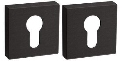 Cilinderrozet paar 4knt zwart