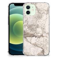 iPhone 12 Mini Anti-Shock Hoesje Marmer Beige - thumbnail