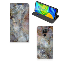 Xiaomi Redmi Note 9 | Standcase | Marmer Grijs - thumbnail