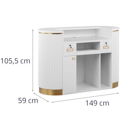 Receptiebalie - met indirecte verlichting - afsluitbaar