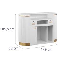 Receptiebalie - met indirecte verlichting - afsluitbaar - thumbnail