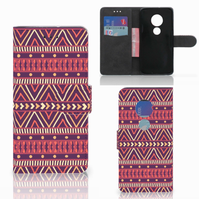 Motorola Moto G7 Play | Telefoon Hoesje | Aztec Paars Motorola Moto G7 Play | Telefoon Hoesje | Aztec Paars