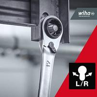 Wiha 45421 Dubbele ringsleutelratelset Sleutelbreedte (metrisch) 10 - 19 mm - thumbnail