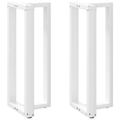 Bartafelpoten 2 st T-vormig 50x35x(100-101) cm staal wit Bartafelpoten 2 st T-vormig 50x35x(100-101) cm staal wit