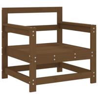 Tuinstoelen 2 st massief grenenhout honingbruin - thumbnail