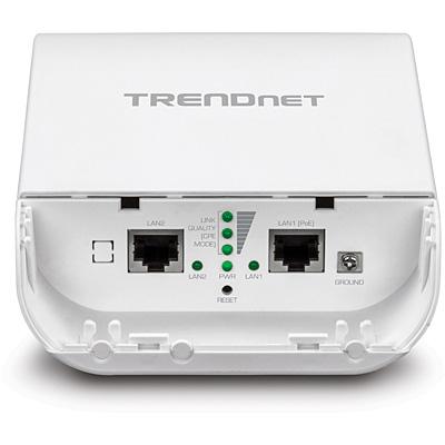 TRENDnet 10dBi Draadloze N300 Outdoor PoE Voorgeconfigureerde Point-to-Point Bridge Bundle Kit, TEW-740APBO2K, 2 x vooraf geconfigureerde draadloze N toegangspunten, IPX6 nominale behuizing, ingebouwde 10 dBi antennes